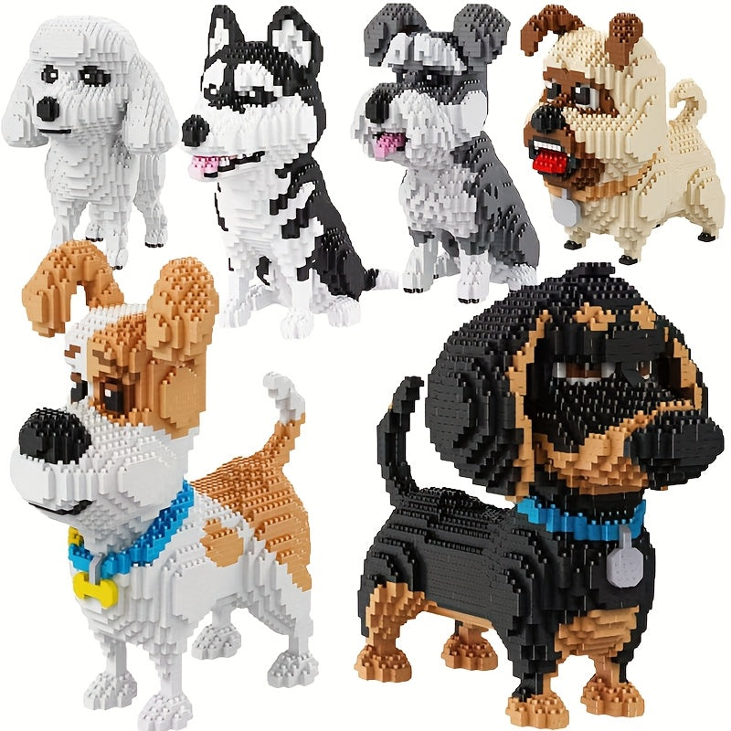 5000pcs Dog Building Blocks Set 3D Handcrafted Animal Toys