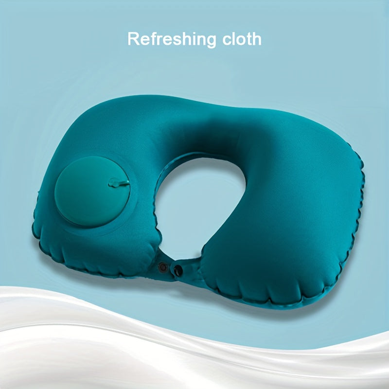Inflatable U-Shaped Pillow for Comfortable Travel