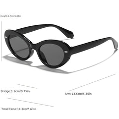 Men's Casual Oval Frame Sunglasses