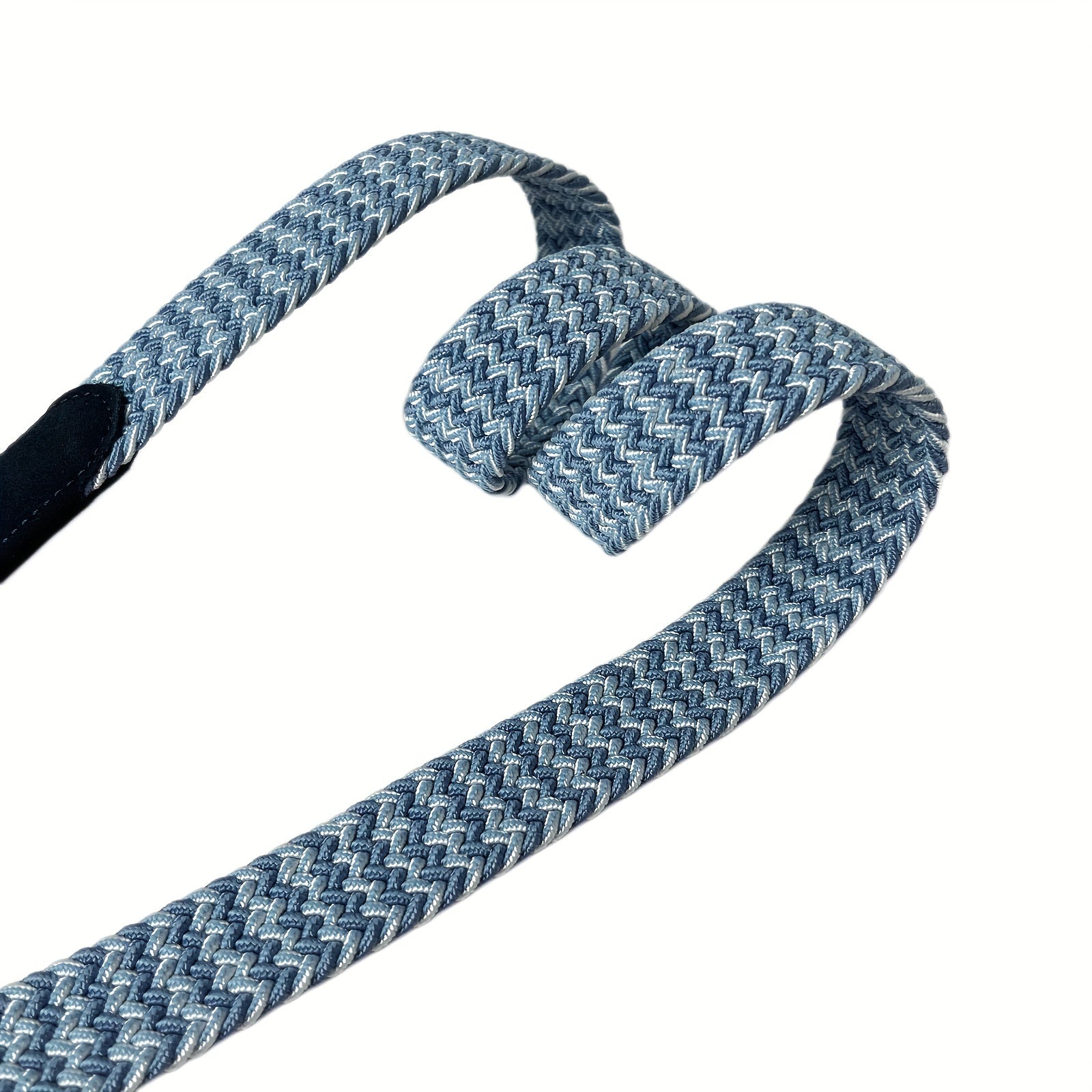 Elastic Braided Belt Pin Buckle Stretch Belt Canvas Waistband