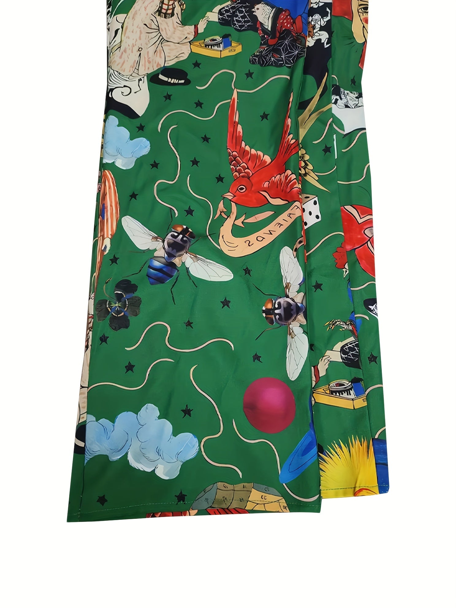  Women's Animal & Figure Print Shirt & Pants Set