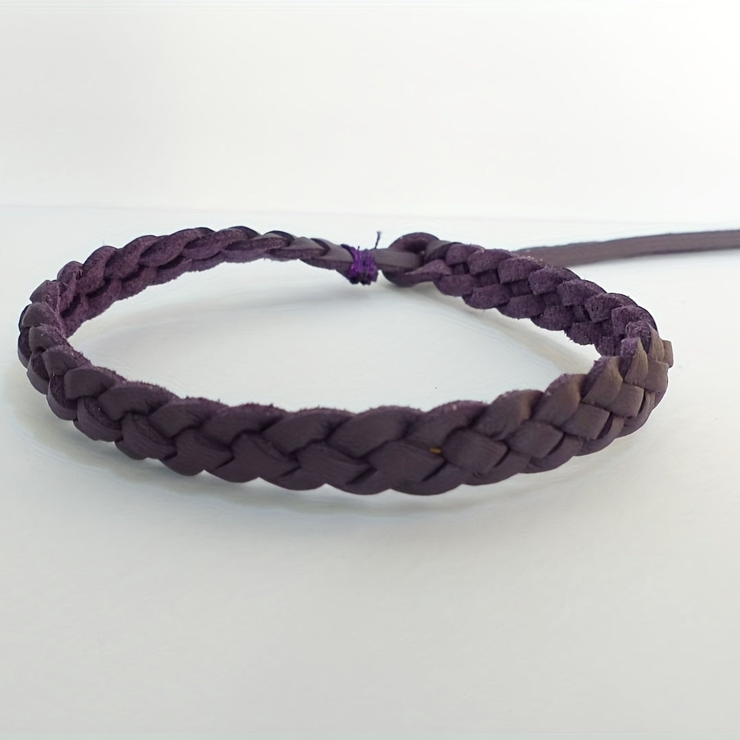 Adjustable Two Tone Braided Bracelet for Everyday Wear