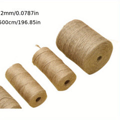 100 Meters Natural Jute Rope Cord String Twine Burlap Ribbon Crafts Sewing DIY