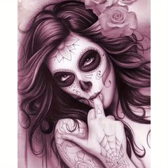 DIY Halloween Ladies Diamond Painting - Home Decoration Art Gift