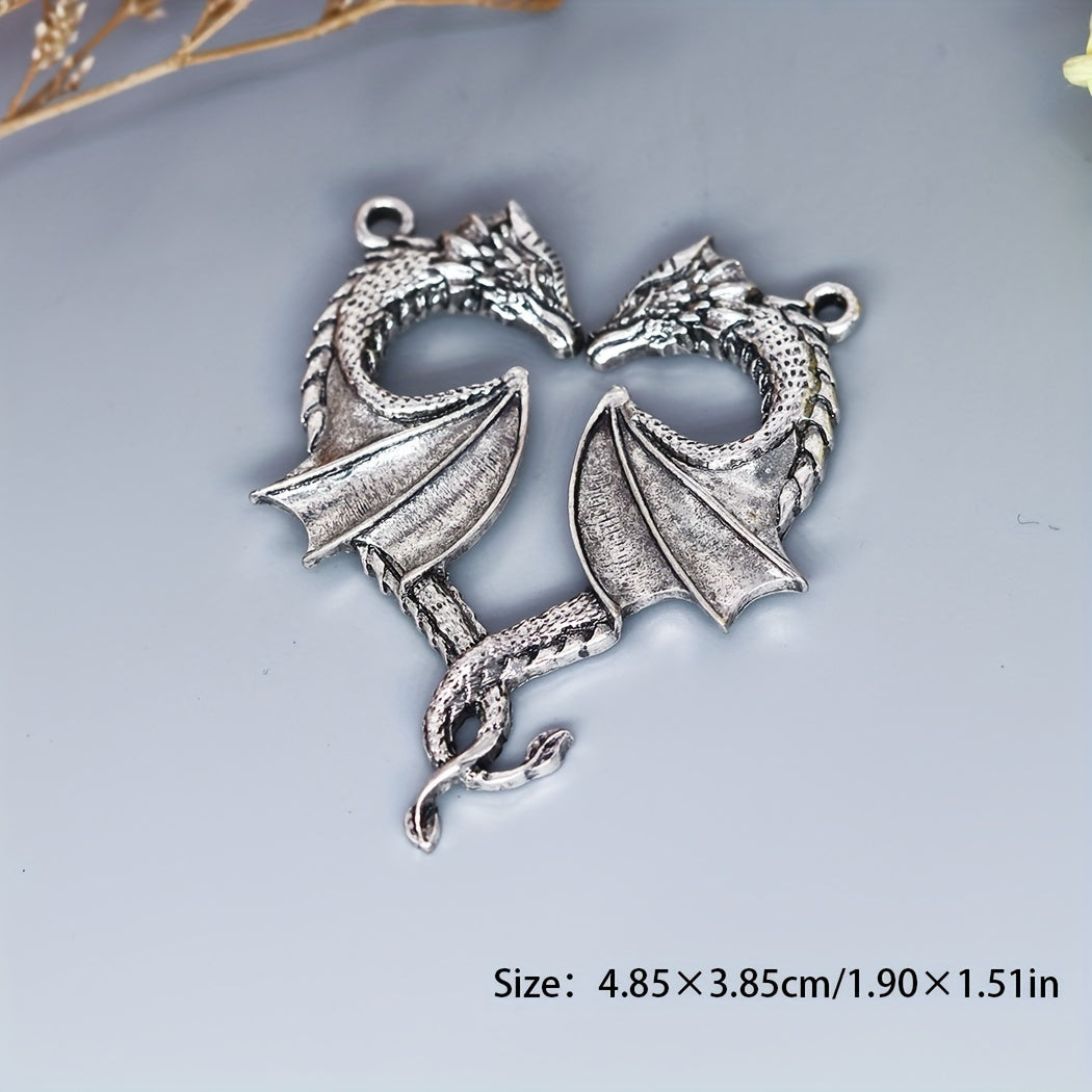5pcs Viking Dragon Charm For DIY Jewelry Making