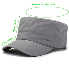 Outdoor Sun Visor Mesh Flat Hat for Men and Women