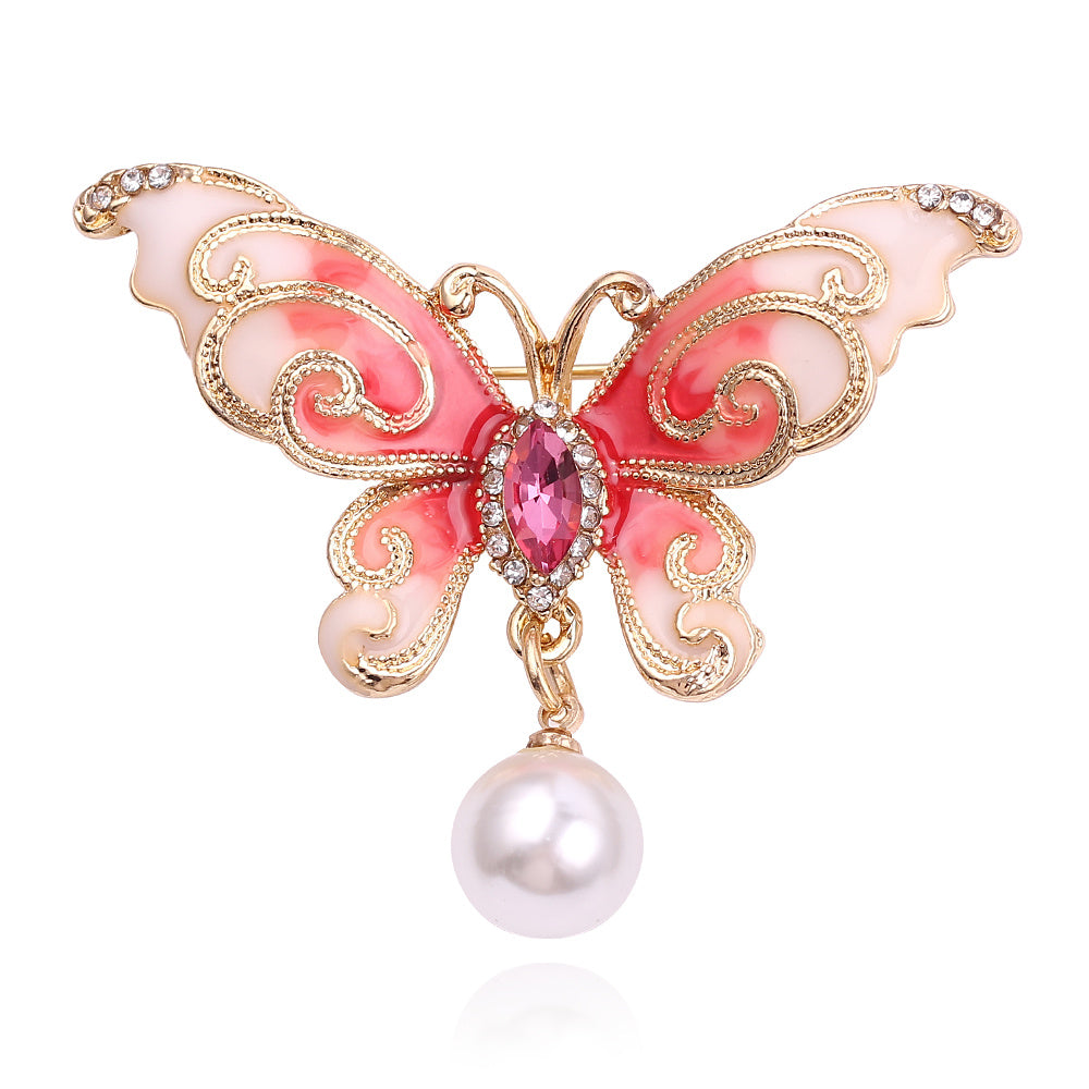Butterfly Beads Brooch Backpack Pins