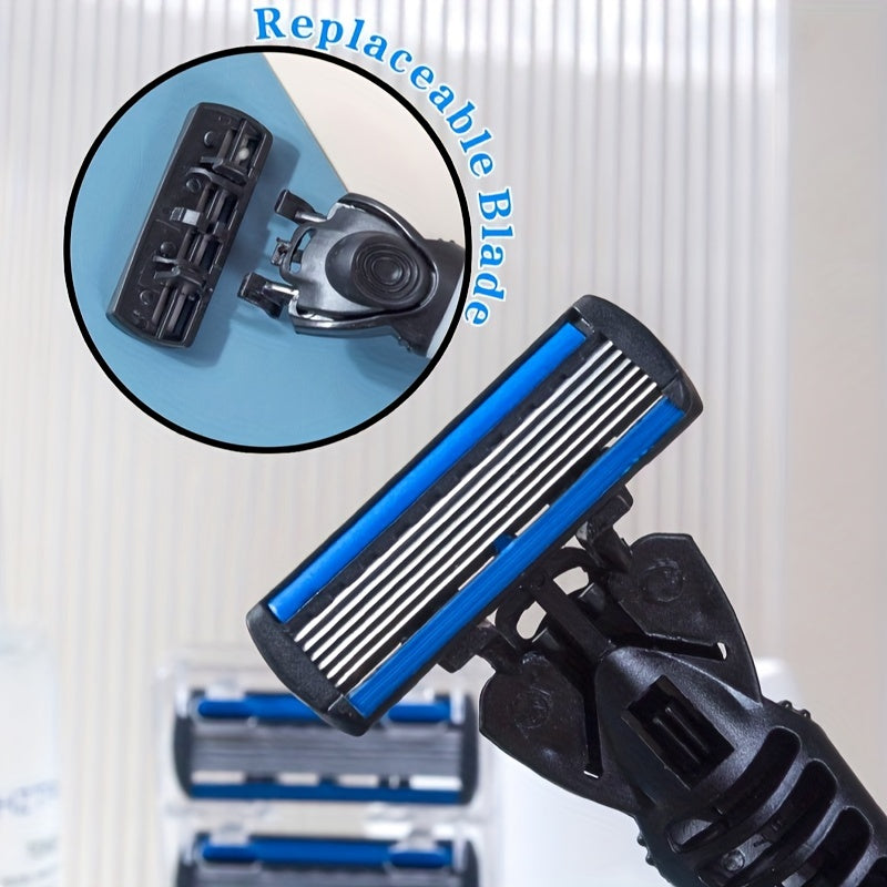Sharp 6 Layer Razor Blades 12-24 Pcs Replacement Blades Wet Shaving Safety Razor