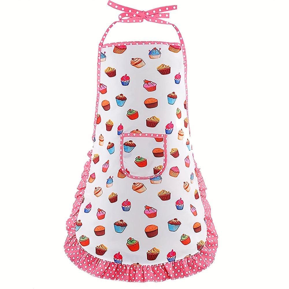 Kids' Play Kitchen Toy Apron Baking Tool Set Mini Kitchen Cake Apron