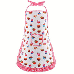 Kids' Play Kitchen Toy Apron Baking Tool Set Mini Kitchen Cake Apron