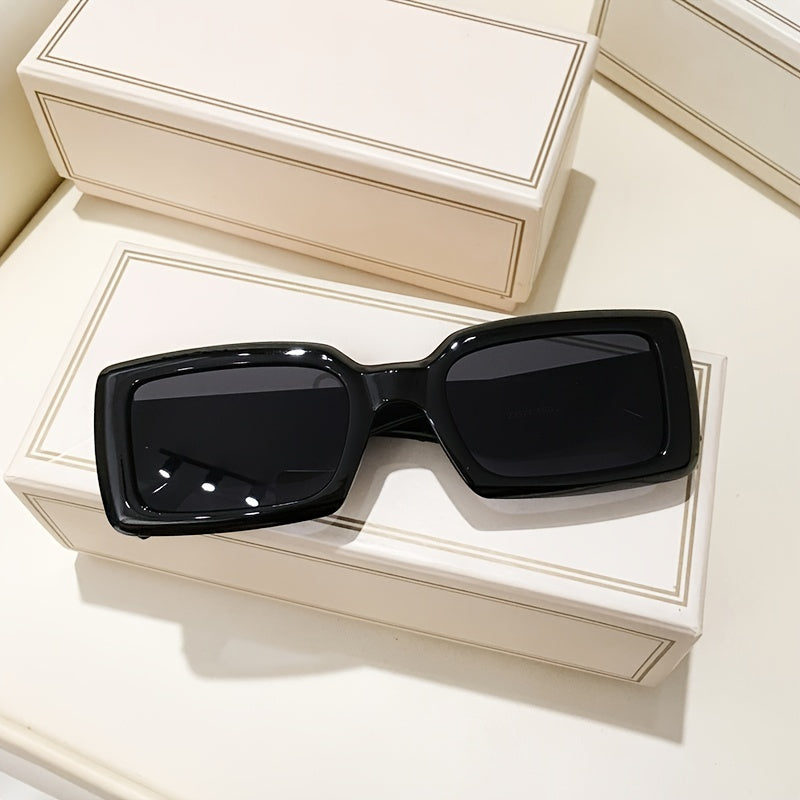 Retro Rectangle Sunglasses Y2K Fashion Holiday Accessory