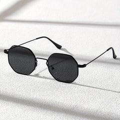 Men's Vintage Metal Square Frame Sunglasses Holiday Vacation