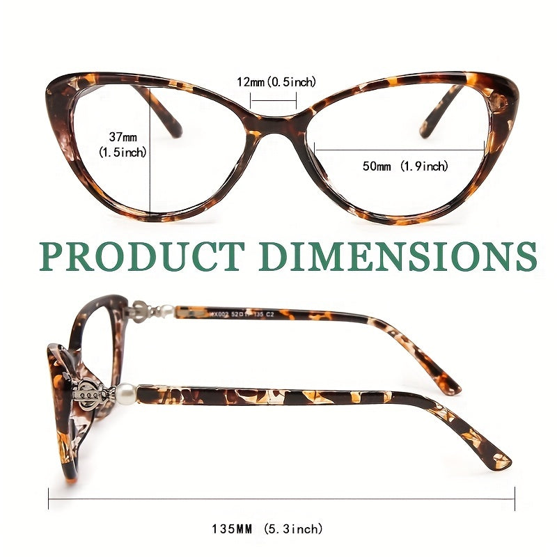 Cat Eye Reading Glasses Tortoiseshell Frame Lightweight Reader Glasses