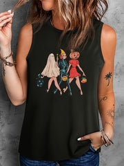 Plus Size Graphic Print Tank Top for Women