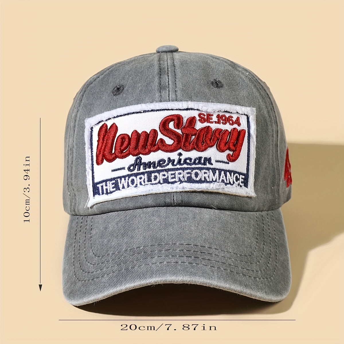 Patched Washed Sunscreen Sunshade Baseball Cap