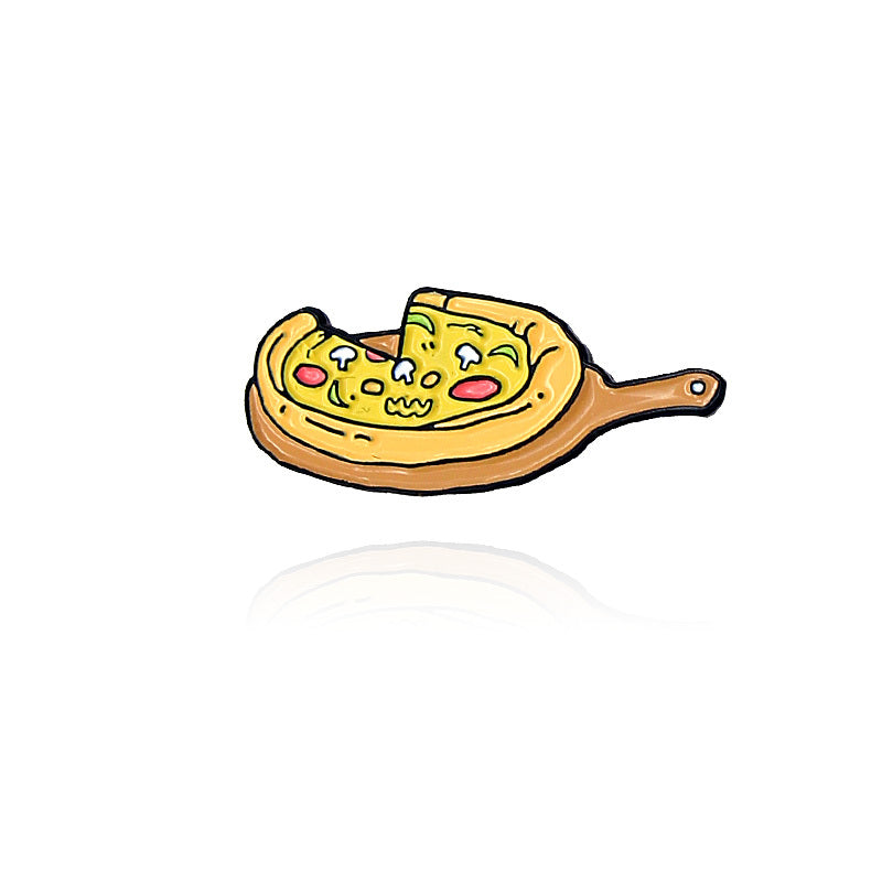 Cartoon Pizza Series Brooch - Last Slice Pizza Club