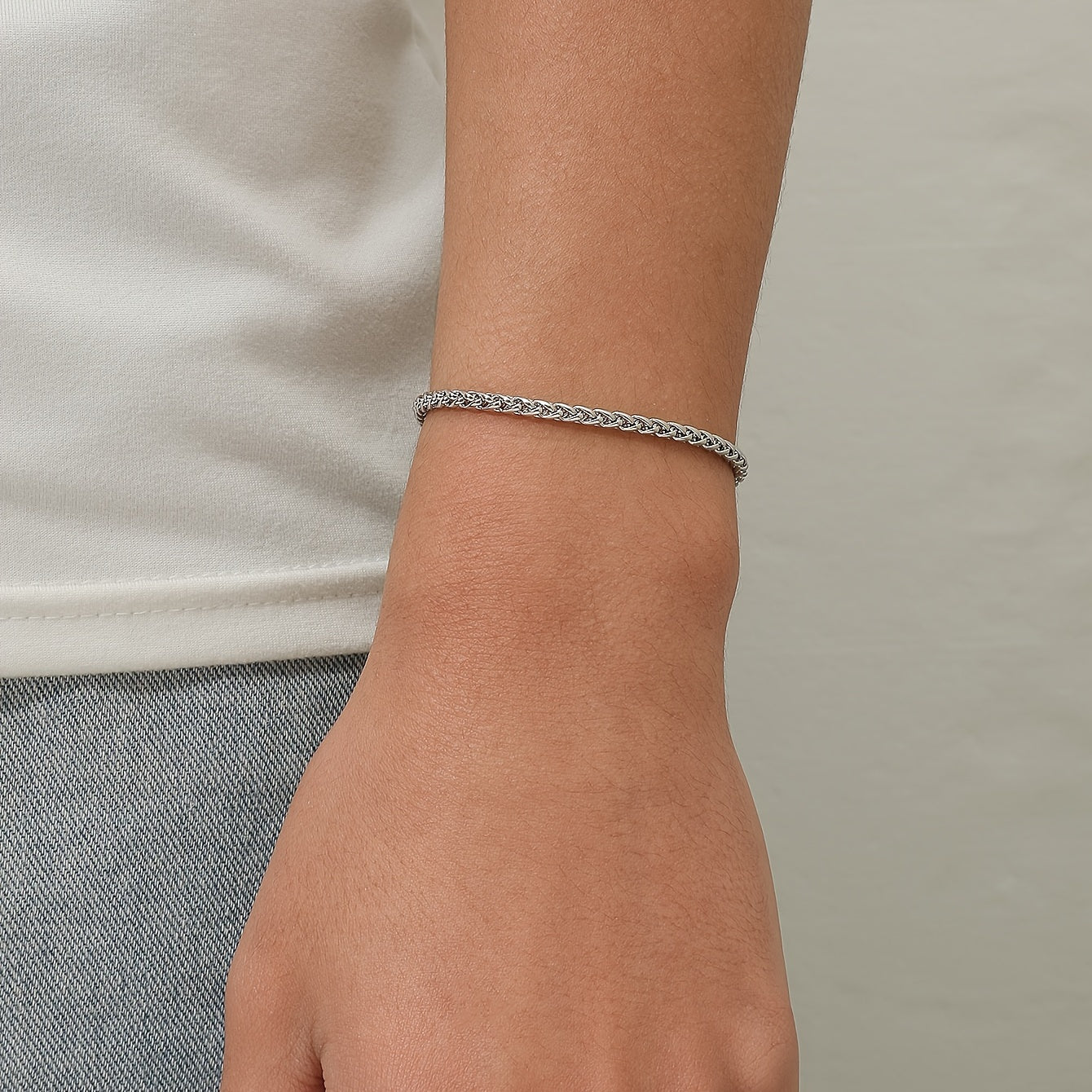 Men's Stainless Steel Silver Bracelet