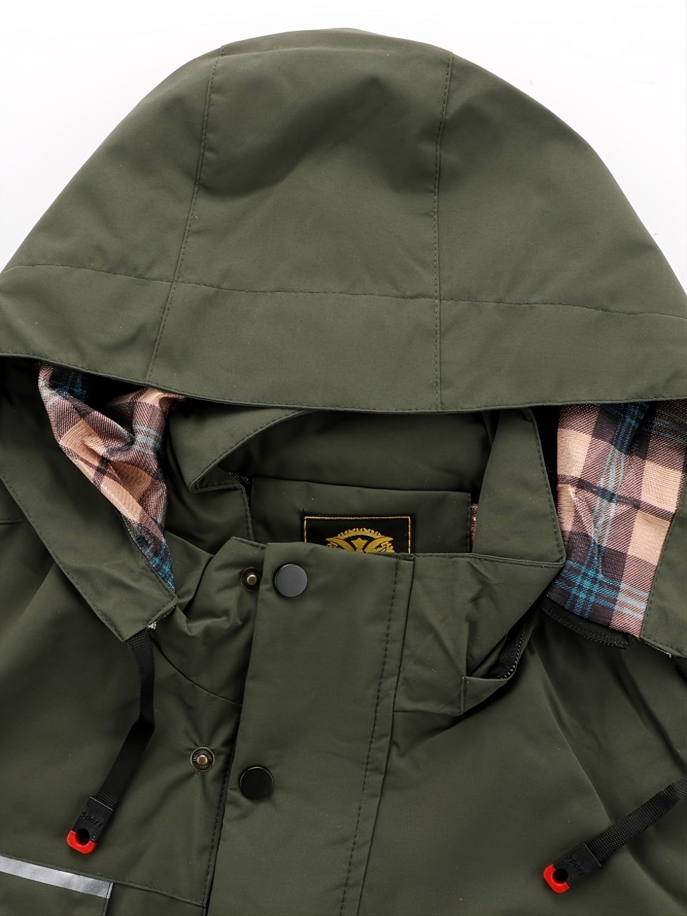 Men's Letter Print Baseball Jacket Waterproof Sports Jacket