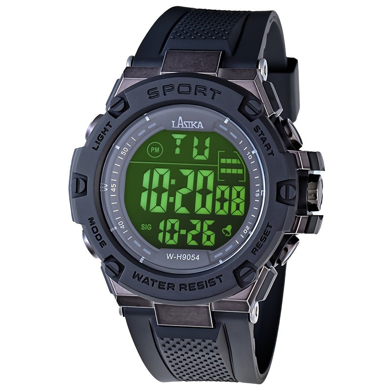 LASIKA Kids Digital Sport Watch Red LED Display Multiple Modes Stopwatch Alarm
