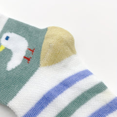 5pairs Baby Boys Kids Mesh Breathable Crew Socks for Summer