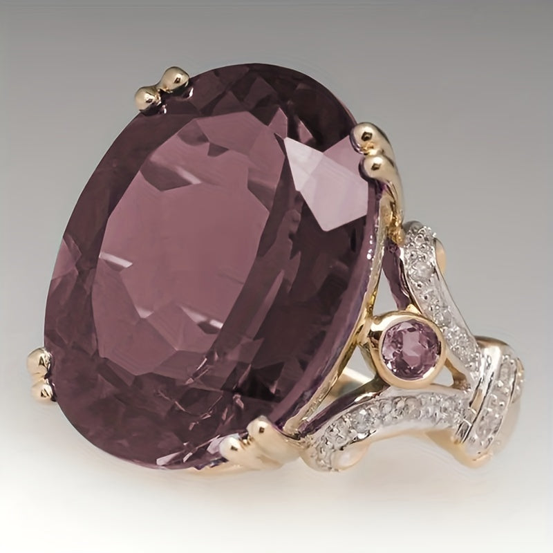 Men's Ring with Two Sapphire Goose Eggs for Engagement
