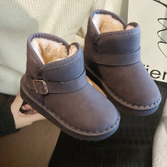 Vintage Snow Boots For Girls Soft Warm Plus Fleece Outdoor Walking Hiking Winter