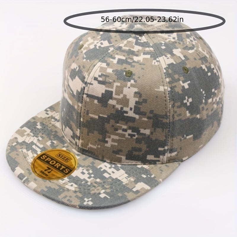 Smooth Camo Flat Cap Men Women Baseball Hip hop Hat
