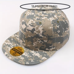 Smooth Camo Flat Cap Men Women Baseball Hip hop Hat