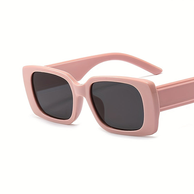Vintage Rectangle Frame Sunglasses UV Protection