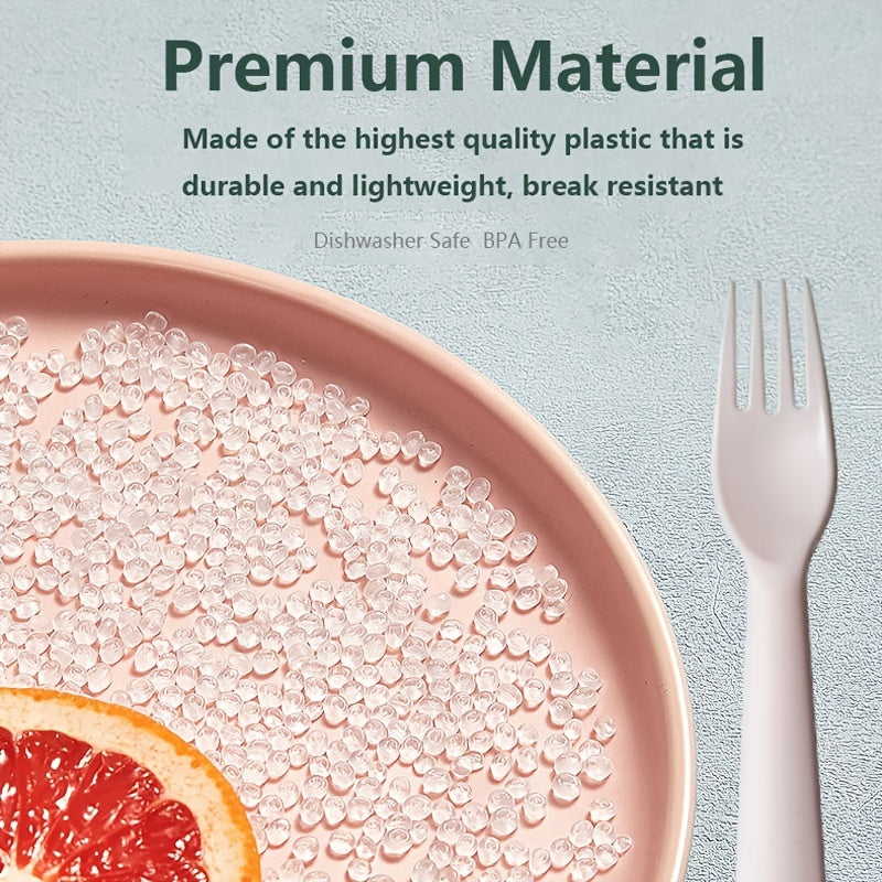 6pcs Kids Plastic Forks Nordic Macaroon BPA-Free Utensils for Baby & Children