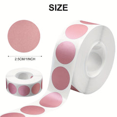1000pcs 25mm Round Rose Golden Scratch Stickers Self adhesive Scratch Labels