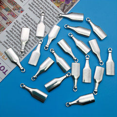 20pcs Wine Glass Barrel Bottle Charms for DIY Jewelry Making