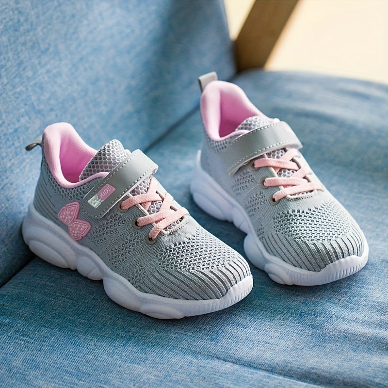 Girls Butterfly Mesh Platform Shoes