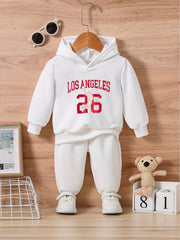 Kids Basketball Shooting Outfit Baby Sweatshirt Trousers Set