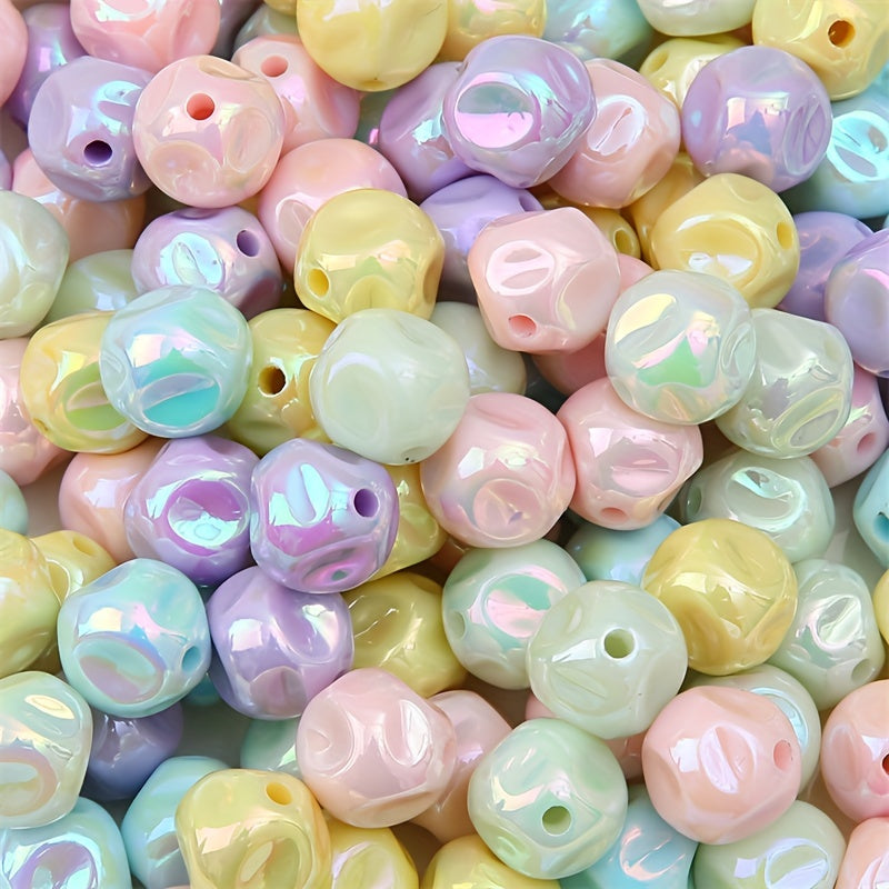 10pcs Acrylic Colorful Fig Pattern Beads Straight Hole DIY Mobile Chain