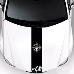 Hood Car Sticker Stripe Auto Modified Body Sticker