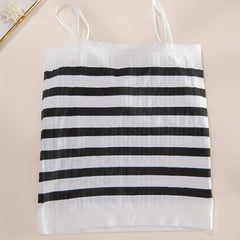 Striped Cami Top with Textured Spaghetti Straps