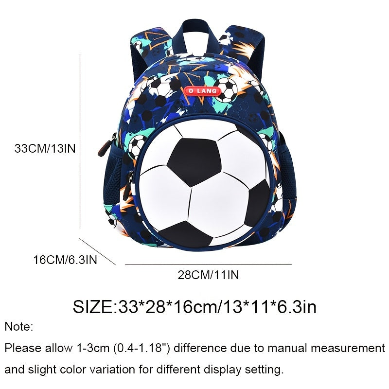 Kindergarten School Bag Football School Bag Toddler Bag Kids Backpack