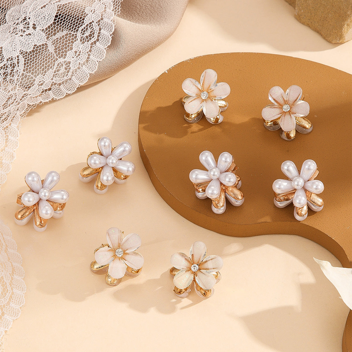 8 PCS Girl's Hairpin Hair Clips Sweet Temperament Hair Accessories