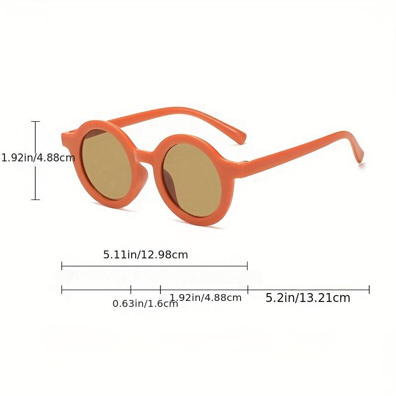 Girls UV Protection Round Frame Sunglasses For Hiking