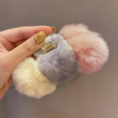 Fluffy Plush Hair Claw Clip Winter Hair Barrettes for Girls Woman