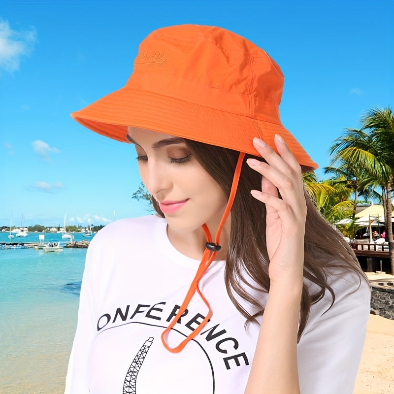 Women's Sunshade Bucket Hat Beach Boonie Hat