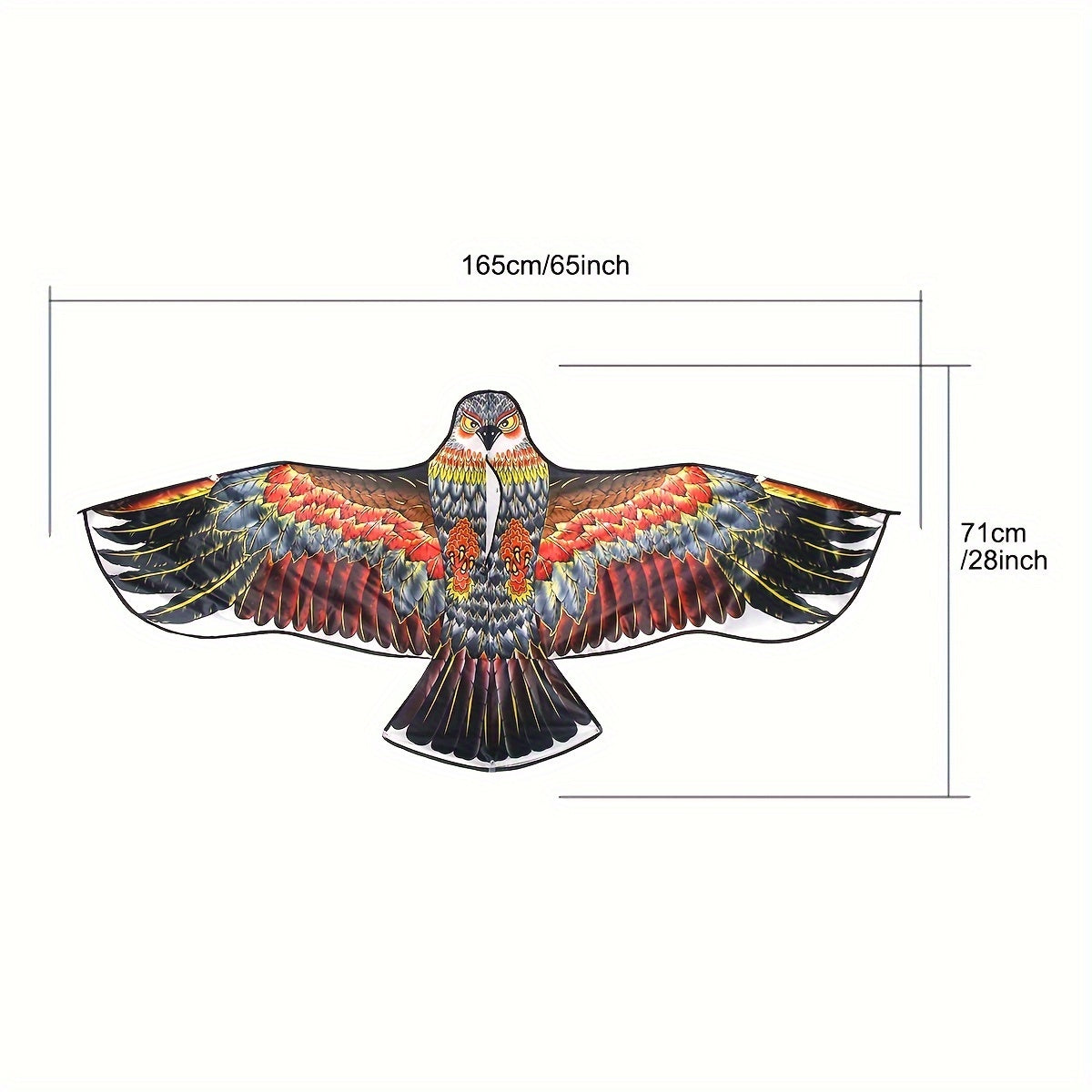 Powerful Eagle Kite with 91.44m Line - Outdoor Entertainment