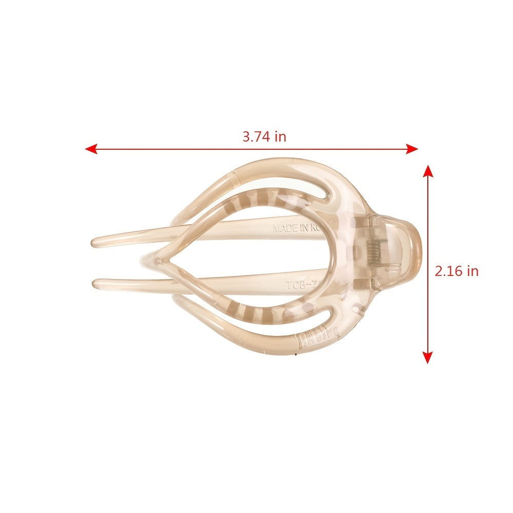 Hollow Out Hair Claw Clips Strong Hold Grip Hair Jaw Clip For Thin Hair
