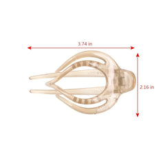 Hollow Out Hair Claw Clips Strong Hold Grip Hair Jaw Clip For Thin Hair