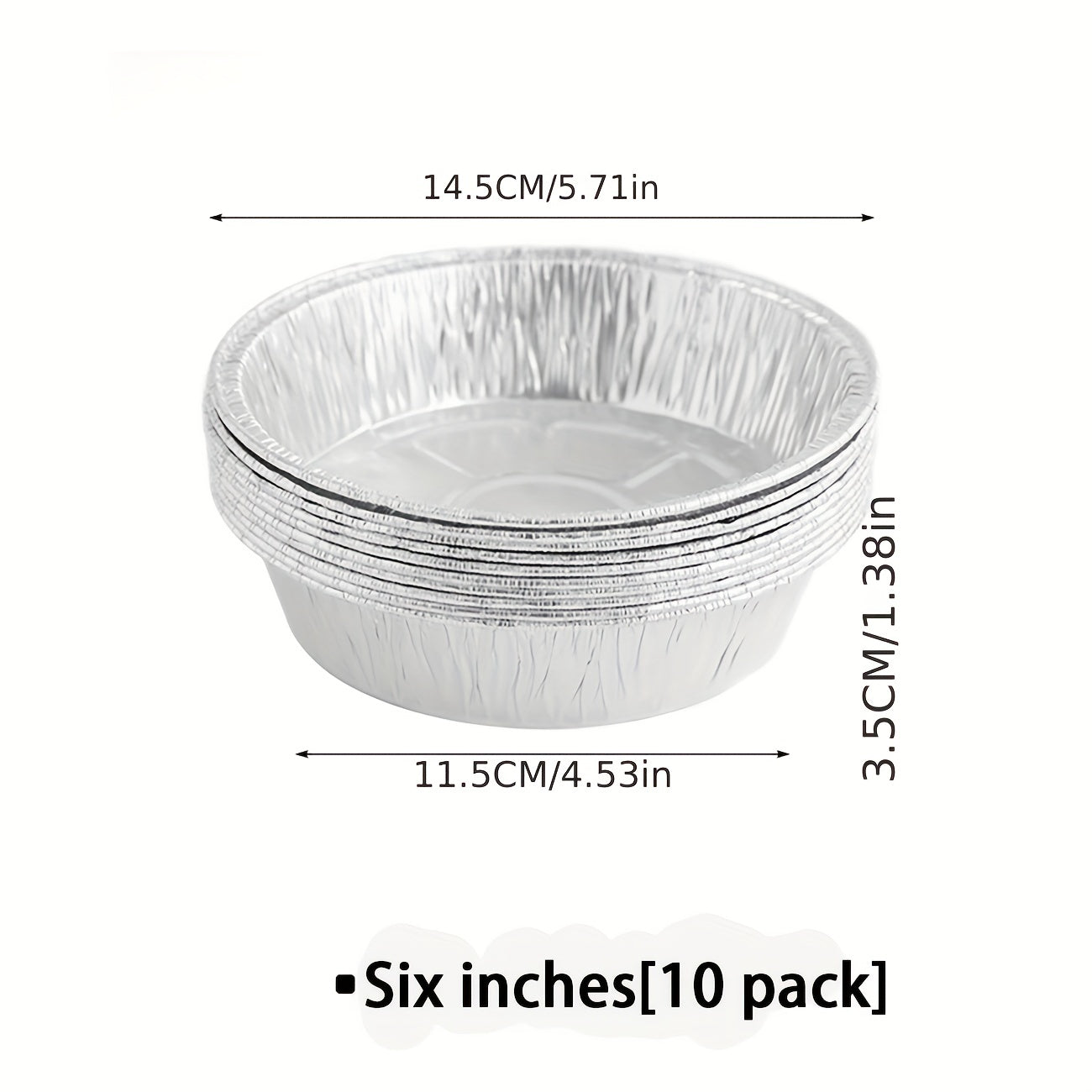 10pc Tinfoil Tray Set for Air Fryers BBQs Camping Parties