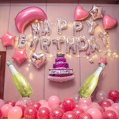 2pcs Champagne Bottle Foil Balloon for Party Decor