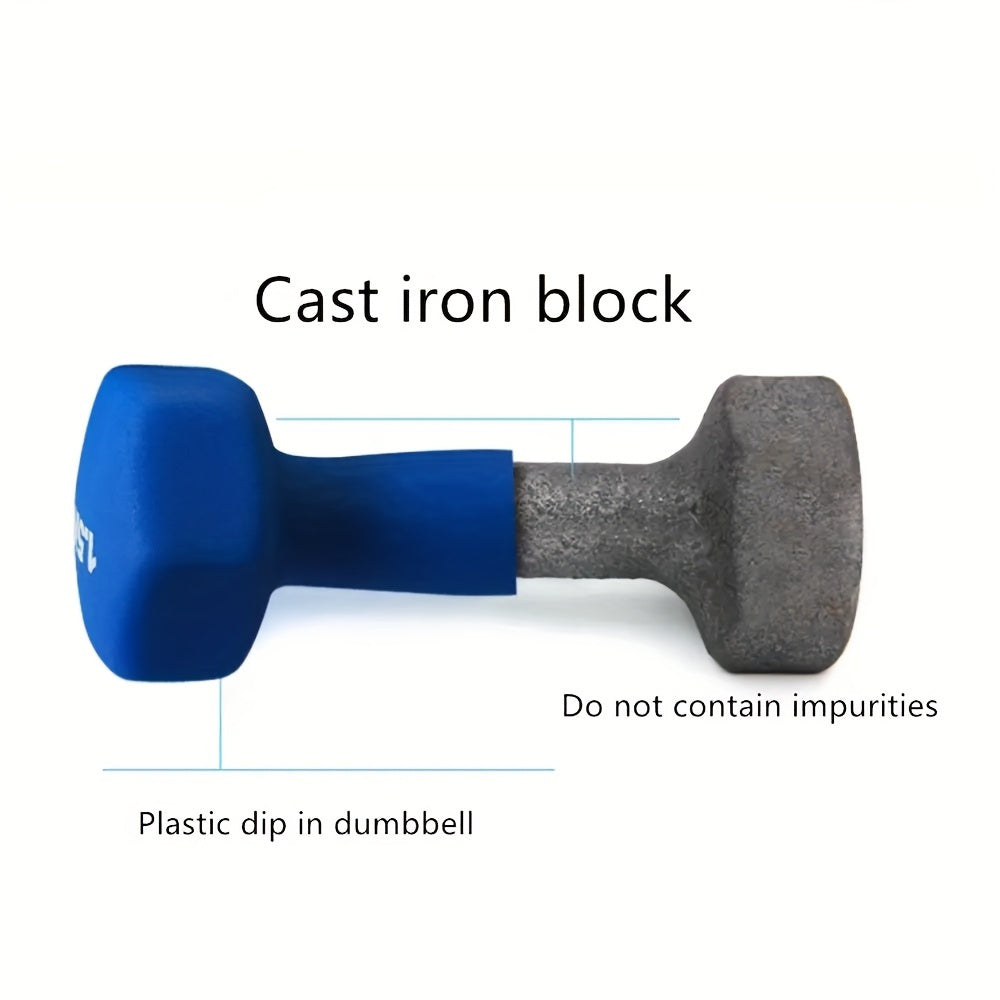 2pcs 4kg Dumbbells Non-slip Frosted Surface Arm Muscle Training Fitness