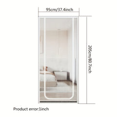 Magnetic Screen Door Pet-proof Mesh Curtain Double Zipper