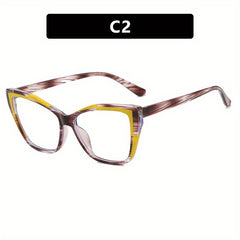 Cat Eye Anti Light Glasses TR90 Block Clear Lens Glasses
